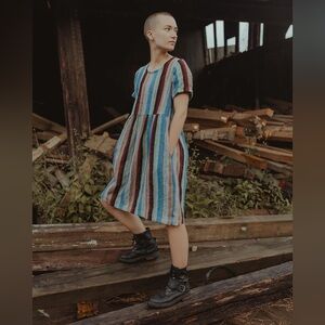 Conscious Clothing | Ranch Dress in Carnival Stripe